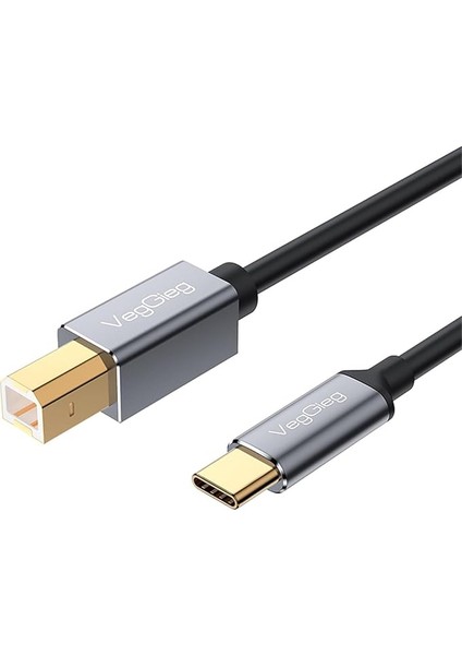 Type-C To Usb-B Yazıcı Kablosu 1.5 Metre