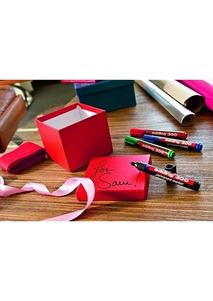 Edding 300 Kalıcı Markör, Doldurulabilir, 1,5 - 3 Mm, Kahverengi fırsatları