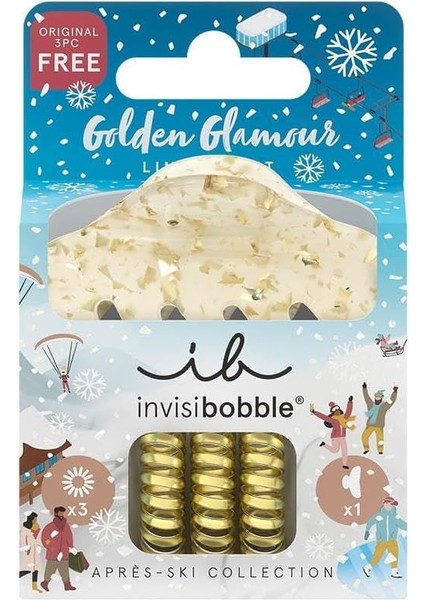 Invisibobble - Set S Apres Ski Golden Glamour -3 Spiral + 1 Klipsli Saç Tokası fiyatları