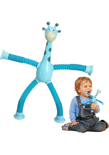 Vantuz Zürafa Oyuncak | Hayvan Şekli Teleskopik Tüp Oyuncaklar,değişen Zürafa Teleskopik Tüp Çocuk Bulmaca Karikatür Vantuz Ebeveyn-Çocuk Etkileşimli Oyuncak