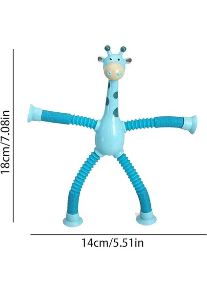 Vantuz Zürafa Oyuncak | Hayvan Şekli Teleskopik Tüp Oyuncaklar,değişen Zürafa Teleskopik Tüp Çocuk Bulmaca Karikatür Vantuz Ebeveyn-Çocuk Etkileşimli Oyuncak fırsatları