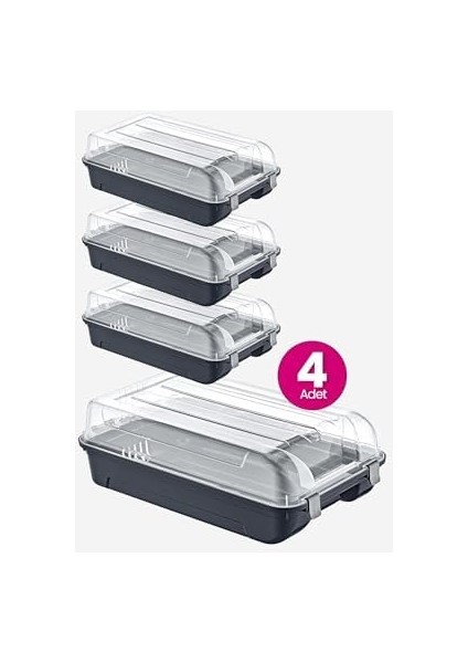 4&apos;lü Set Kadın Ayakkabı Kutusu modelleri