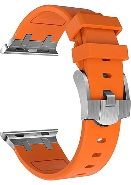 Ile Uyumlu 42MM Krd-89 Silikon Kordon Turuncu fiyatları