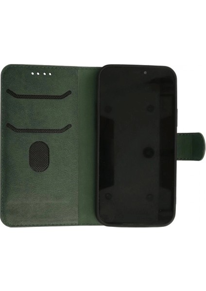 iPhone 13 Pro Max Kılıf Trend S Plus Kapaklı Kılıf - Yeşil fırsatları