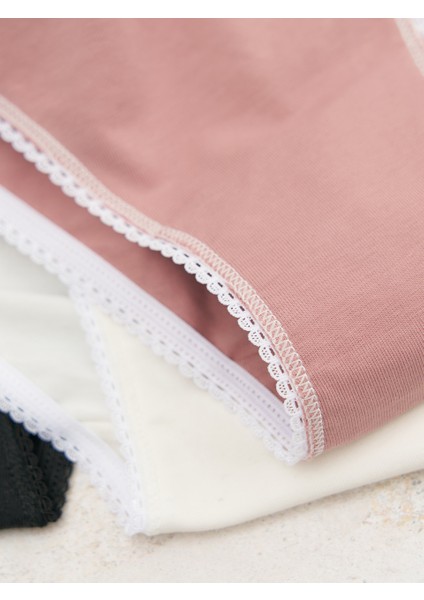 Kadın 7’li Pamuklu Bikini Külot Seti – %95 Pamuk – Yumuşak – Esnek – Karışık Renk modelleri