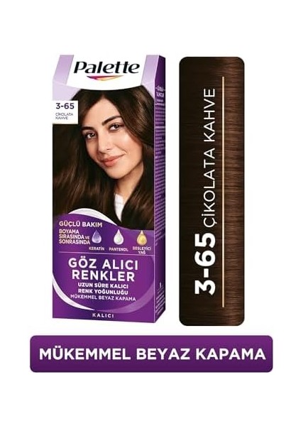 Palette Yoğun Saç Boyası 3.65 Çikolata Kahve modelleri