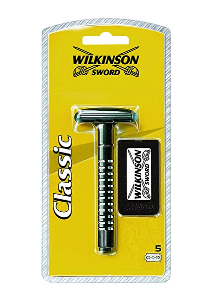 2 Adet Wilkinson Classic Makine + Yedek Bıçak 5'li