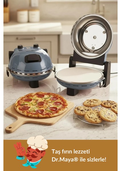 ® | Pro Plus Taş Fırın Pizza Makinesi - Antrasit