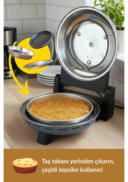 ® | Pro Plus Taş Fırın Pizza Makinesi - Antrasit