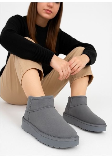 Kadın Bot Içi Kürklü Süet Ug Model Eva Taban Bot