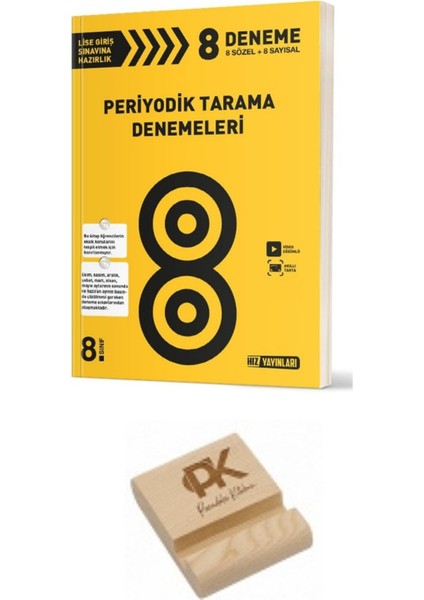 Hız Lgs 8. Sınıf 8 Sözel 8 Sayısal Periyodik Tarama Denemesi + Pk Telefon Standı