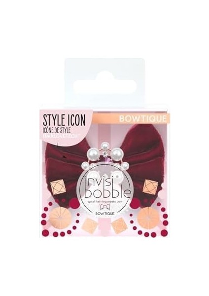 Invisibobble Bowtique British Royal Kadife Fiyonk Saç Tokası