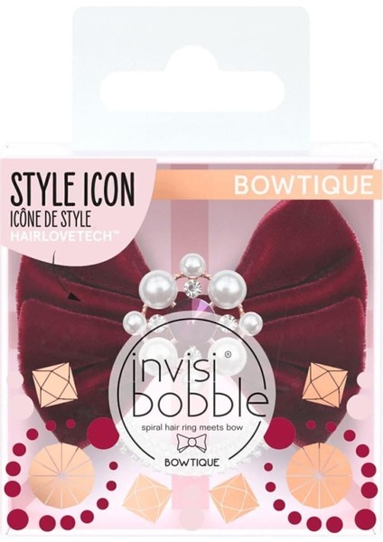 Invisibobble Bowtique British Royal Kadife Fiyonk Saç Tokası fiyatları