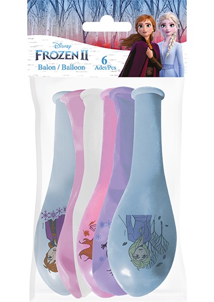 3 Adet Disney Frozen 6'lı Balon