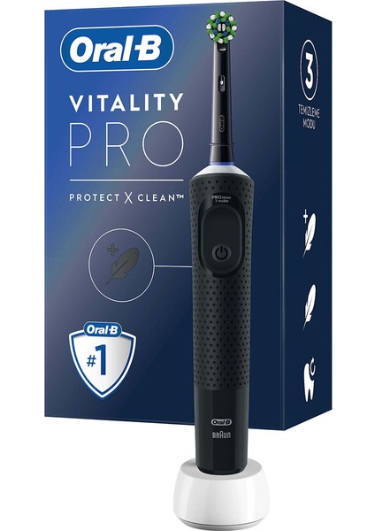 3 Adet -B Vitality Pro Clean Black Şarjlı Diş Fırçası fiyatları