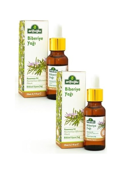 Arifoğlu Biberiye Yağı 20 + 20 ml 2 Li Set