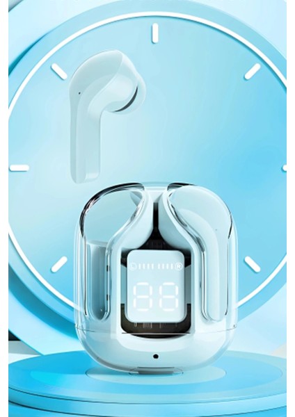 GT13 Dijital Şarj Göstergeli Kablosuz Airpods Kulaklık - SIYAH-(5796) - N650J587-M12650 modelleri