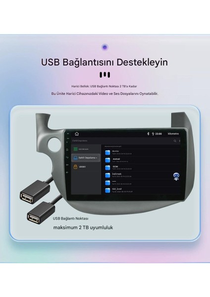 2009-2012 Honda Fit Özel 10" 8gb Ram 128GB Depolama, Wi-Fi & Carplay Destekli, Kamera Dahil Multimedya Sistemi fırsatları