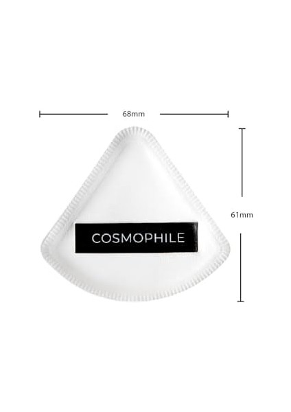 Cosmophile Beauty Pro Powder Puff - Pudra Süngeri | Seyahat Kutusu ile Birlikte