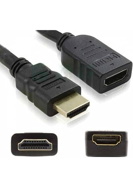Metre HDMI Uzatma Kablosu Dişi Erkek HDMI Uzatma