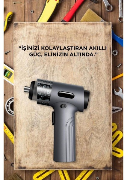 30 Parça Sarjlı Tornavida Seti – LED Işıklı Mıknatıslı Type-C fiyatları