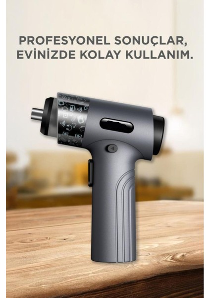 30 Parça Sarjlı Tornavida Seti – LED Işıklı Mıknatıslı Type-C modelleri