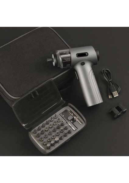 30 Parça Sarjlı Tornavida Seti – LED Işıklı Mıknatıslı Type-C indirimleri