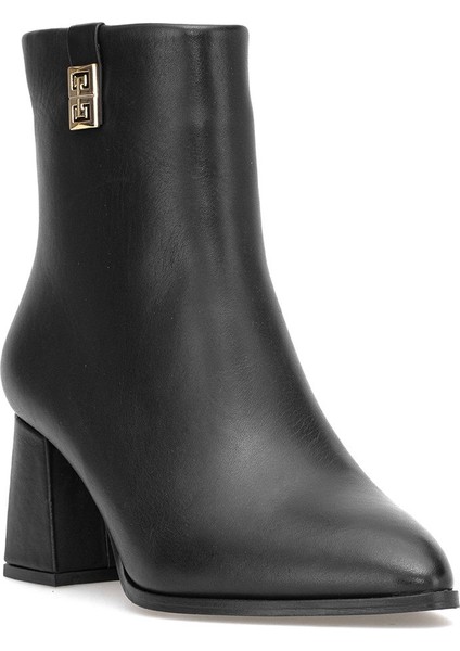 Elit Marivonne Kadın Hakiki Deri Topuklu Bot Siyah fiyatları