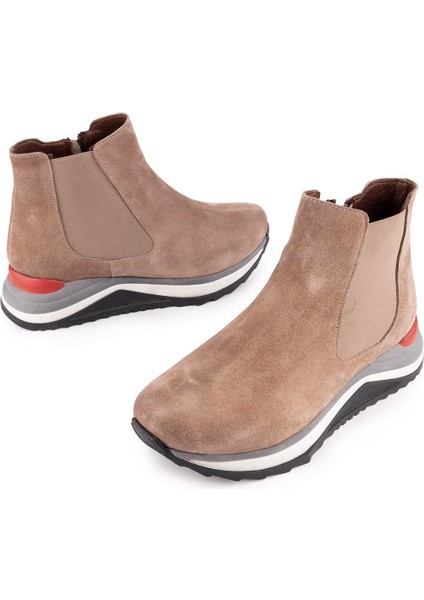 Hakiki Deri Modern Ortopedik Taban Spor Bot Vizon Süet 1612 fiyatları