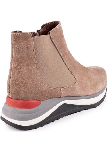 Hakiki Deri Modern Ortopedik Taban Spor Bot Vizon Süet 1612 indirimleri
