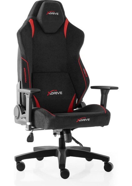 Anka Kumaş Profesyonel Oyuncu Koltuğu Kırmızı/siyah