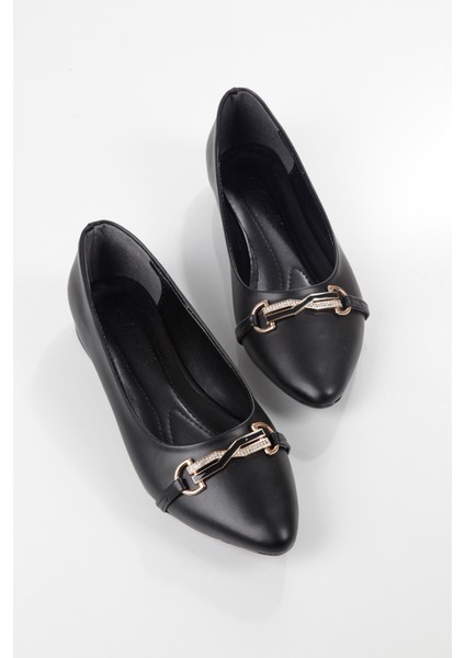 Klasik Taşlı Sivri Burun Kadın Babet fırsatları