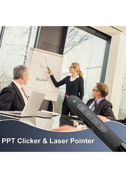 Gn-04 Kablosuz Sunum Tıklayıcı Kırmızı Işaretçi Slayt Gösterisi Powerpoint WIN10 Mac Keynote Slaytlar(B3) modelleri