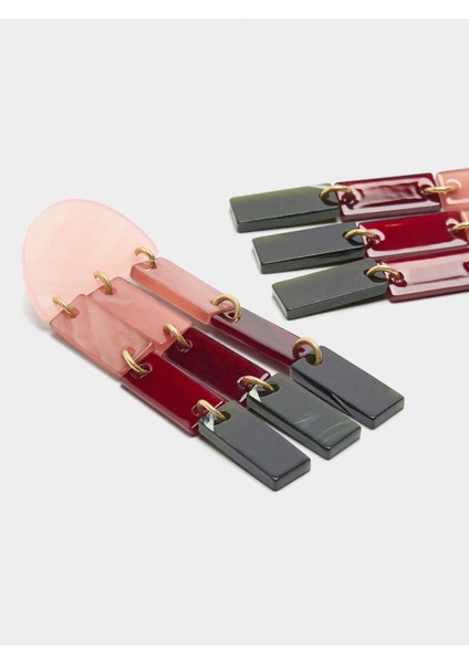 Çok Renkli Geometrik Küpe modelleri