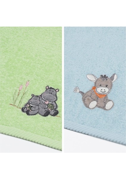 2 li Renkli El yüz Havlusu