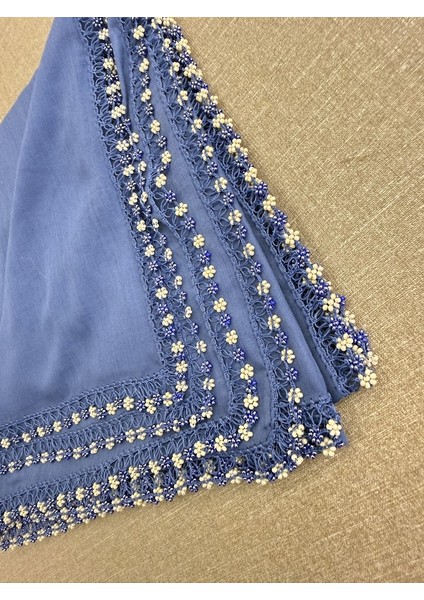 Anne Eli Ile Işlenmiş Tığ Oyalı Yazma Örtü Yerli Üretim 100X100CM modelleri