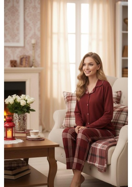 Sendy Kumaş Kadın Pijama Takımı