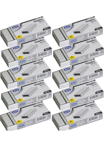 140 Zımba Teli No:10 Beyaz 10 Paket