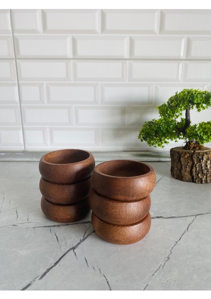 6'lı Bambu Çerezlik 10 cm