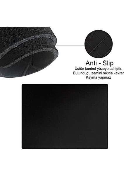 Ofis ve Gaming Mousepad | Kaymaz Taban, Oyuncu Gamepad, Ev, Ofis, Oyun Için (Siyah, 24X33) fiyatları