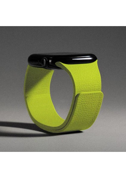 Apple Watch Series 11/10/9/8/7/se/se2/se3/ultra/ultra2/ultra3 Uyumlu 42/44/45/46/49MM Deri Görünümlü Yumuşak Dokulu Manyetik Mıknatıslı Kordon