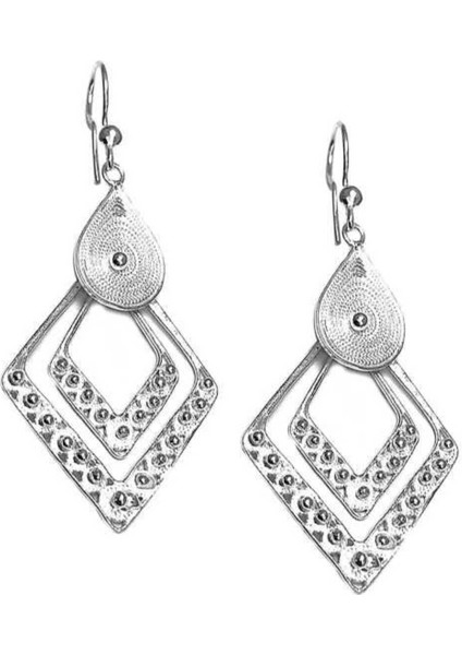 Kadın İkili Mekik Model Telkari Gümüş Küpe 2020125 modelleri