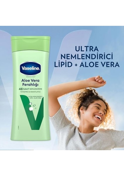 Vaseline Vücut Losyonu Aloe Vera Ferahlığı Kuru Ciltler Için 400 ml modelleri