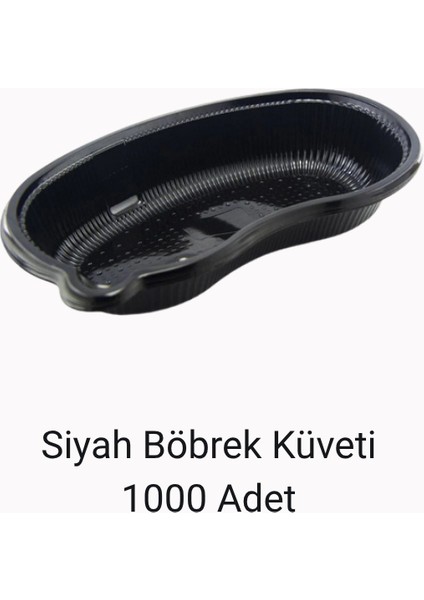 Siyah Tek Kullanımlık Böbrek Küveti 1000 Adet