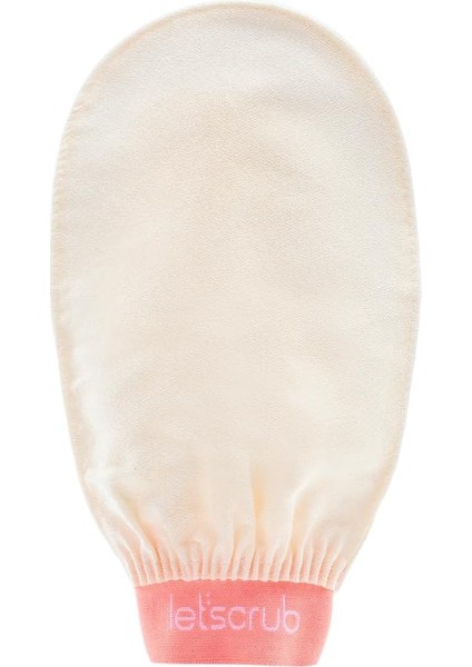 Let&apos;scrub Ekru Banyo Duş Kesesi Peeling ELDIVENI%100 Floş Ipek Normal Ciltler Için modelleri