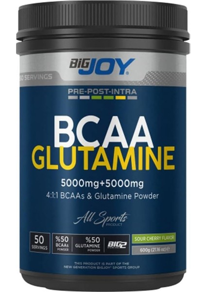 Bigjoy Bcaa+Glutamine Vişne, 600GR