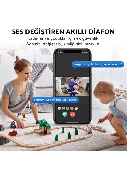 Akıllı Görüntülü Kablosuz Kapı Zili Wifi Bağlantılı Hd Kamera Gece Görüşlü fırsatları