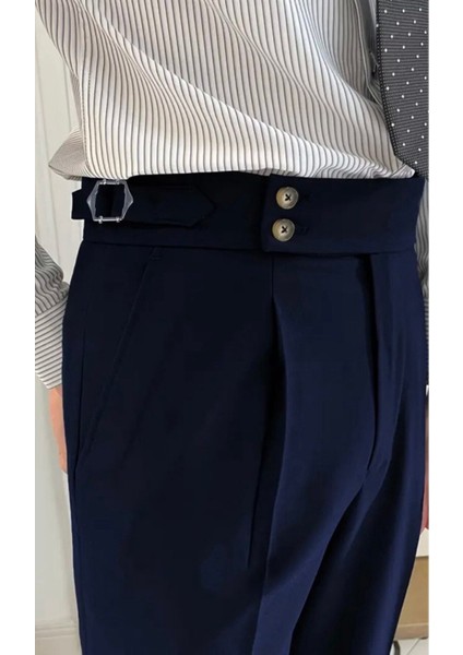 Yeni Sezon Premium Pileli Basic Likralı Duble Paça Kumaş Pantolon