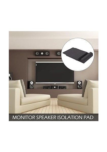 Hoparlör Izolasyon Pedleri Sünger - Stüdyo Monitörleri Için Akustik Izolasyon Minderi Ses Yalıtım Pedleri 4 Parça Set modelleri