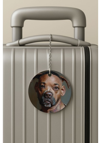 Pleksi Zincirli Bavul Etiketi Seyahat Tatil Için Tasarım Valiz Etiketi Will